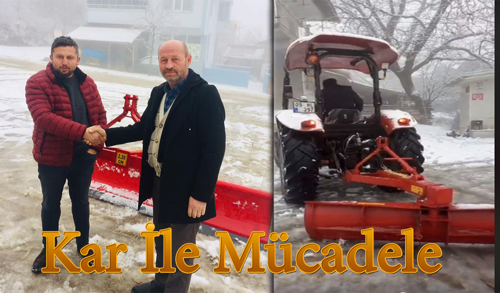 Boraboy Köyünde kar ile mücadele